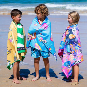 Kids Swim & Beach Towel | At The Seaside