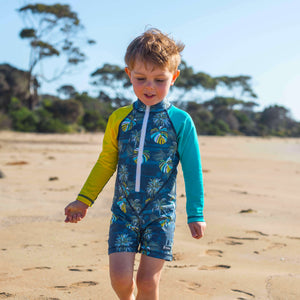 All-in-one Snap Sunsuit | Hawaii