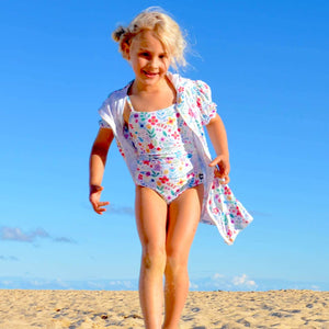 Little Girls Swimsuit | Ditsy Daisy