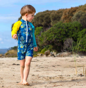 All-in-one Snap Sunsuit | Hawaii