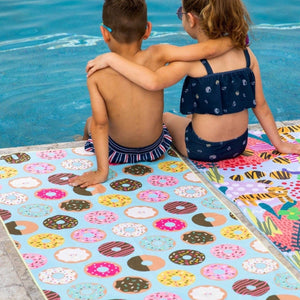 Kids Swim & Beach Towel | Delicious Donuts