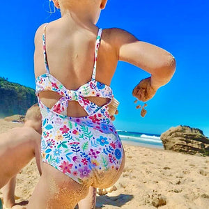 Little Girls Swimsuit | Ditsy Daisy
