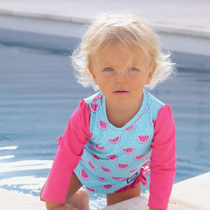 baby-girl-crawling-in-watermelon-print-swimmers