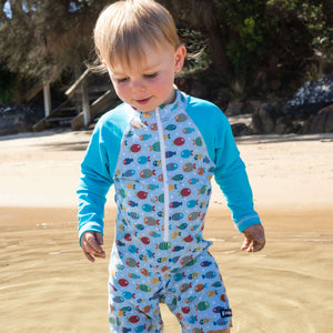 All-in-one Sunsuit | Fish Frenzy