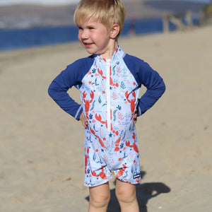 All-in-one Snap Sunsuit | Lazy Lobsters