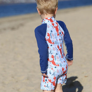 All-in-one Snap Sunsuit | Lazy Lobsters