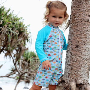 All-In-One Sunsuit | Fish Frenzy