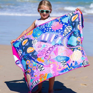 Kids Swim & Beach Towel | At The Seaside