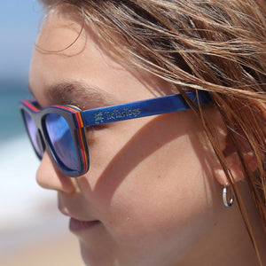 Wood Sunglasses | Blue